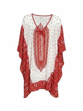 Royal Paisley one size Boho style duster top sheer
